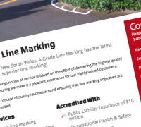A Grade Line Marking