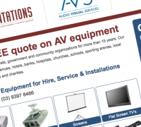 Get a FREE quote on AV equipment